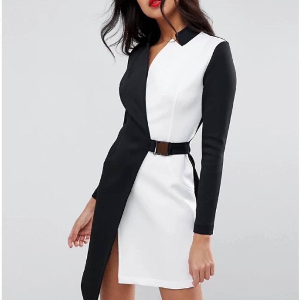 new ASOS buckle trenchcoat dress us 2